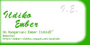 ildiko ember business card